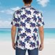 thumbnail image 4 of Fotbe Boho elephant Camisa Hawaiana para Hombre Unisex – Camisa Casual de Verano con Botones de Manga Corta de Algodón y Lino,3X-Large, 4 of 7