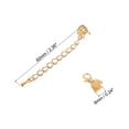 thumbnail image 2 of 10Set Ribbon Crimp Clamp Ends Lobster Claw Clasps & Chain 6mm Light Golden for DIY, 2 of 6