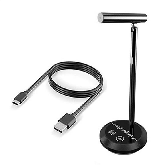 Micrófono USB de Condensador de Escritorio para PC, Computadora Portátil, Juegos, Grabación en , Conferencias en Línea
