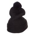 thumbnail image 3 of Chess Piece Knight Embroidered Pom Beanie - Black OSFM, 3 of 5