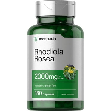 Rhodiola Rosea Supplement | 2000mg | 180 Capsules | by Horbaach