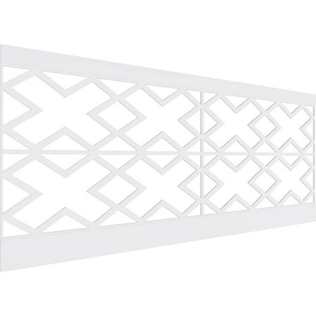 

Ekena Millwork 40 H x 94 1/2 W Fowler PVC Wainscot Paneling Kit