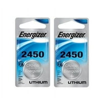 2 ENERGIZER (2 Pc) 2450 3V Lithium Coin Cell Batteries