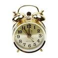 thumbnail image 1 of Reloj de mesa Lemononstore de metal vintage con alarma, muy fuerte, manual, analógico, retro, con luz de fondo., 1 of 6