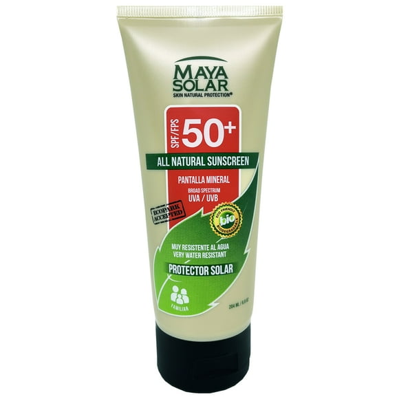 Maya Solar. Bloqueador Solar Corporal. 100% Biodegradable SPF 50+ Uso Diario 204ml Maya Solar MBK150 outdoor