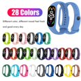 thumbnail image 3 of Paquete de 28 bandas de repuesto compatibles con Xiaomi Band 7 pulseras de silicona Smartwatch Band 28 colores, 3 of 5