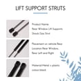thumbnail image 5 of 2Pcs Car Rear Window Glass Gas Spring Shock Lift Strut Struts Support Bar Rod for 2005 - 2012, 5 of 5