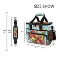 thumbnail image 3 of FORMRS Insulated Cooler Bag 24 Cans Capacity Soft Leakproof Lunch Box with Side Pockets, Orange Floral Tomatoes, 3 of 7