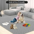 thumbnail image 3 of YOUPINS Area Rug for Living Room,5'x8' High-Low Textured Boho Shag Washable Area Rug with Non-Slip Backing,Modern Decor Carpet for Indoor,Bedroom,Dining Room, 3 of 7