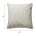 thumbnail image 6 of Fab Habitat Indoor/Outdoor Throw Pillow Made from Recycled Polyester Yarn - Stain Resistant, Machine Washable, Insert Included - Neutral Tropical - Living Room - Heather Leaves Natural (20" x 20"), 6 of 9