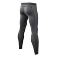thumbnail image 3 of Mens Running Pants Compression Shapewear Legging Trousers with Pockets Casual Solid Stretchy High Waisted Quick-Drying Athletic Workout Pant, 3 of 3
