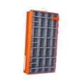 thumbnail image 3 of Caja de señoría de aparejo de pesca con divisores extraíbles de divisores de almacenamiento portátil multifuncional resistente para ganchos de líneas Naranja, 3 of 8