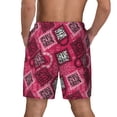 thumbnail image 4 of Uemuo Geometry Pattern Mens Swim Trunks Quick Dry Board Shorts with Mesh Lining, Stretch Beach Shorts Quick Dry No-Chafing Board Shorts-3X-Large, 4 of 9