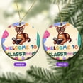 thumbnail image 2 of Welcome to Abyssinian Classroom Teacher Dog Mom Ceramic Round Ornament Cat Lover Kitten Owner Gifts Home Tree Decor - 02015, 2 of 5
