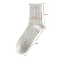 thumbnail image 3 of Womens Cotton Mid Calf Socks with Ribbed Soft Lining Breathable Boot Socks for Cozy Fall Warmth and All Day Comfort, 3 of 5