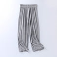 thumbnail image 5 of Hwmodou Womens Pajama Outfits Sets Women Short Sleeve Round Neck Casual T Shirt With Hem Design Solid Color Home And Outdoor Wear Base Layer Fall Winter Pj Outfit, 5 of 5