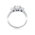 thumbnail image 3 of 1 1/2ct 3 Stone Round Diamond G/SI Engagement Ring 14K White Gold Lab Created, 3 of 3