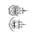 thumbnail image 1 of Waterproof Thai Style Queen Memorial Temporary Tattoo Sticker | Large Arm Body Art Decal for Events, Festivals & Cosplay, Easy Application & Removal, 1 of 8