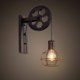 thumbnail image 4 of Lámpara de pared vintage lámpara industrial montaje luz aceite frotado acabado bronce luces de pared para sala de estar, polea elevadora lámpara de pared de hierro para dormitorio, sala de e, 4 of 5