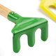 thumbnail image 4 of 5 Piece 8" Kids Gardening Tools, Made of Metal with Sturdy Wooden Handle, Safe Beach Sandbox Toy Gardening Equipment, 4 of 4