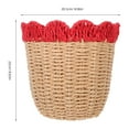 thumbnail image 2 of CATIEBYE Organizador De Escritorio Tejido Con Borde Scalloped Y Estilo Farmhouse Moderno, 2 of 8