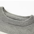 thumbnail image 5 of Guluxicc Kids Boys Crew Neck Striped Cotton Sweater Long Sleeve Knit Pullover Sweaters Fall Winter Casual Tops 5-15 Years, 5 of 8