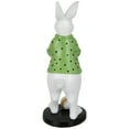 thumbnail image 6 of Northlight Rabbit Holding Easter Egg Outdoor Garden Statue - 11.5" - White, 6 of 7