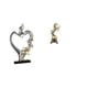 thumbnail image 1 of Estatua de pareja,Figura de pareja besándose,regalo de boda moderno,Figura de escritorio,Estantería con estatua de caballo para escritorio,oficina y decoración del hogar.,Figura decorativa, 1 of 8