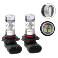 thumbnail image 3 of 4X 6000K Super White H10 9045 9145 9140 100W 1200LM LED Fog Light Bulb Projector Driving DRL, 3 of 5