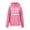 Pink, variant on Women's Hoodies & Sweatshirts Letter Patch Embroidery Sport Loose Sweatshirt Hoodie for Street Hop Fashion Enhancement