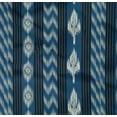 thumbnail image 4 of oneOone Organic Cotton Poplin Twill Fabric Stripe Ikat Print Fabric By Yard 42 Inch Wide, 4 of 4
