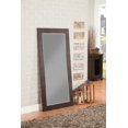 Rustic Espresso Full Length Leaner Mirror