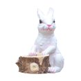 thumbnail image 2 of koolsoo Cartoon Flower Pot, Bunny Sculpture Bonsai Pot Flowerpot Rabbit Statue Container Wooden Stake, 2 of 9