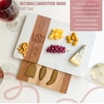 thumbnail image 2 of Marble and Wood Charcuterie Board with Gold Cheese Knives – Elegant Cheese Board Gift Set, Serving Platter for Cheese, Meats & Appetizers, Wedding Registry & Housewarming Kitchen Gift, 2 of 7