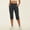Black, variant on Dianli Activewear Capris Quick Dry Stretch Capri Yoga Pants High Waist Tight Elastic Comfortable Fitness Cropped Leggings with Side Pocket for Women Running Gym Outdoor Training Athleisure