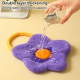 thumbnail image 4 of Hand Towels,Cute Flower Hand Towels with Hanging Loop,Hanging Hand Towels for Bathroom Kitchen,Quick Dry Hand Bath Towel, 4 of 8