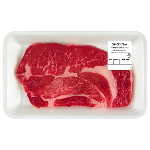 Chuck Beef Steak, 1 per Tray, Fresh, 0.42 - 2.0 lb
