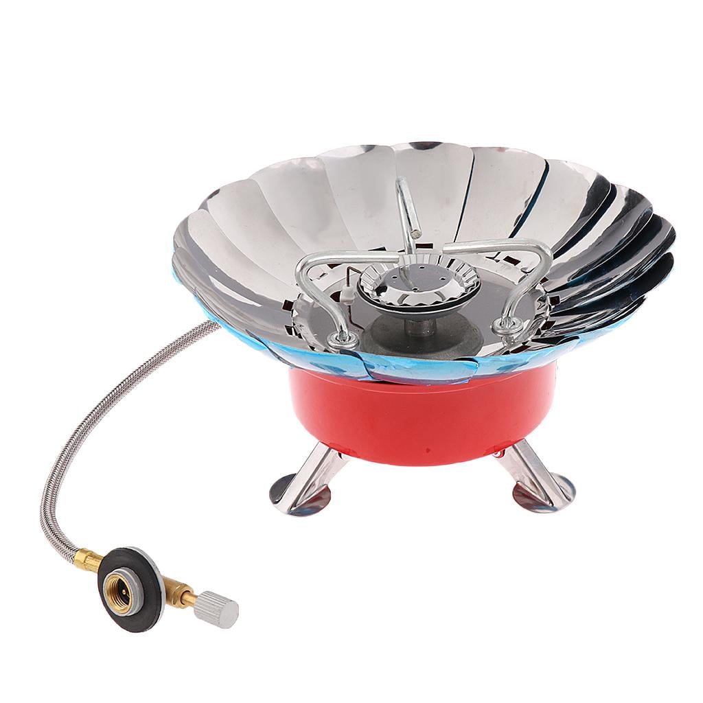 Foldable Lightweight Mini Gas Stove Burner Backpacking Camping W/ Case Outdobe 