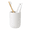 Matte Off White - Smooth - Skinny, variant on BosilunLife 14oz Matte Ceramic Toothbrush Holder, Calcination at 1280℃, Recyclable Toothbrush Cup for Bathrooms Counter Organizer (Black)