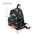 thumbnail image 3 of FORMRS School Backpack with Front Zippered Pocket 12" Student Travel Daypack, Colorful Space Cat, 3 of 6