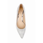 Jewel Badgley Mischka Frenchie Pointed Toe Kitten Heel