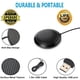 thumbnail image 2 of Micrófono de conferencia - Micrófono USB portátil para computadora, 360° Micrófono de PC estéreo omnidireccional para/escritorio/portátil/tableta juegos (negro) Sincero Hogar, 2 of 6