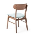 thumbnail image 4 of Chaise en Tissu Theresa, Lot de 2, Menthe, Noyer, 4 of 9