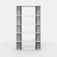 thumbnail image 2 of Ada Home Decor Sanborn Multiple Tier Open Shelf Modern Bookcase, Anthracite/White, 2 of 7