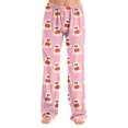 thumbnail image 2 of Fabrcox Pajama Pants Women Halloween Pumpkin Ghost Print Wide Leg Women Sleep Pants Holiday Fall Winter Soft Women’s Lounge Pants Yellow M, 2 of 5