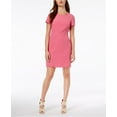 thumbnail image 2 of maison Jules Womens Scalloped Sheath Dress, Pink, 10, 2 of 2