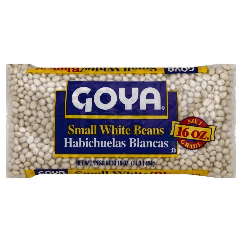 Goya Small White Beans Habichuelas Blancas 16 Oz. Pack Of 3
