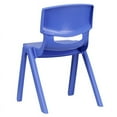 thumbnail image 4 of Blue Plastic Stackable School Chair with 13.25"H Seat - K-2 School Chair, 4 of 5