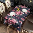 thumbnail image 6 of Pioneer Flower Floral Print Pattern Rectangle Tablecloth 60"x120",Waterproof Polyester Rectangle Table Cloth, Wipeable Spillproof Polyester Tablecloth for Dining, Camping, Indoor and Outdoor, 6 of 6