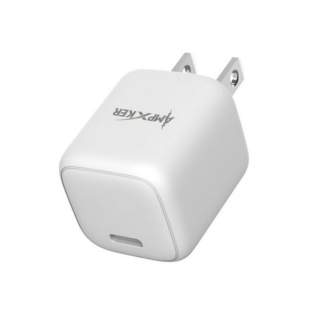 Ampker Wall Charger for TCL 30 Z - 20W Ultra Fast Charging USB-C PD (Power Delivery) Compact Mini Cube Wall Charger - White
